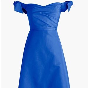 J Crew Off the Shoulder Strapless Dress with Ties